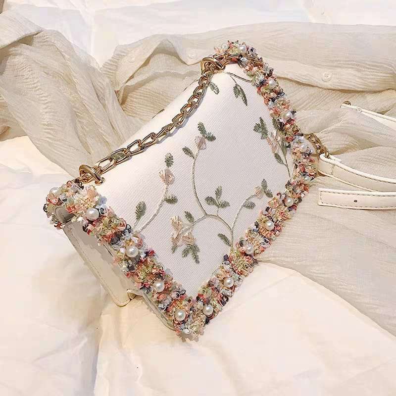 Party Quilted Bag Features: Embroidery Fabric Party Best Choice