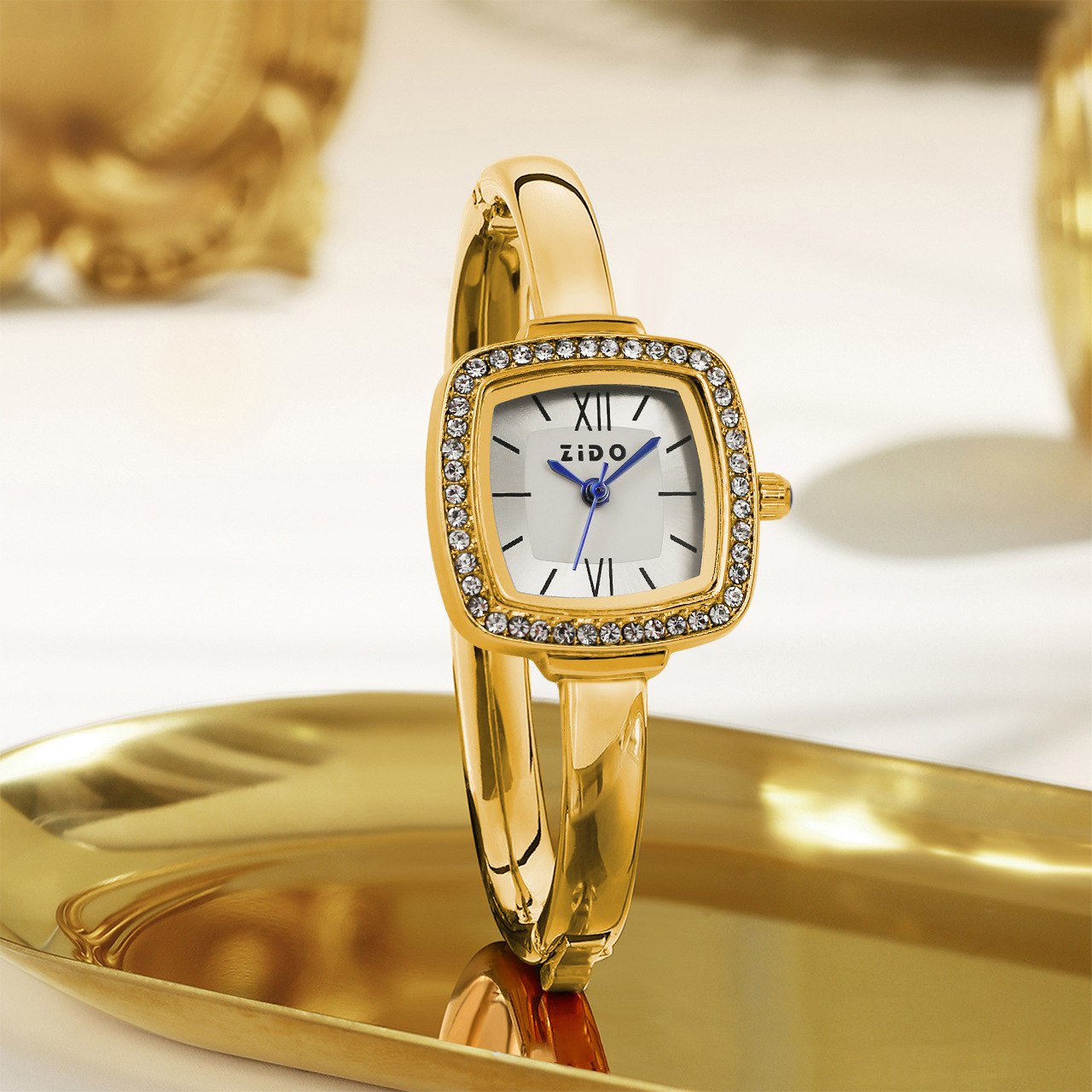 Zido brand women's bangle-style watches