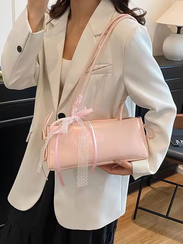Faionable Knot Single oulder Bag Women's Handbag Underarm Bag Simple Sli Korean Version 2025 New Arrival