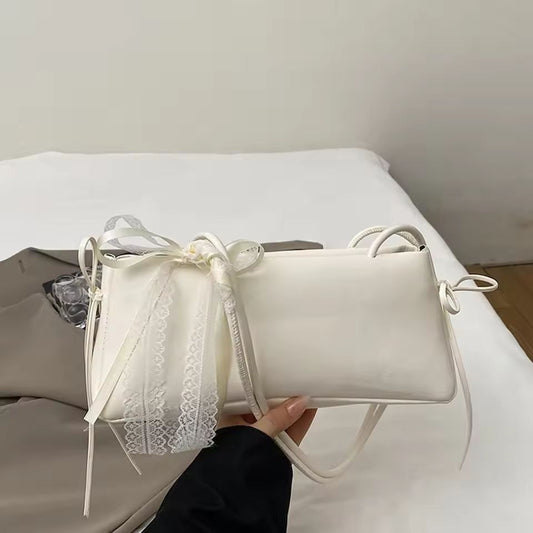 Faionable Knot Single oulder Bag Women's Handbag Underarm Bag Simple Sli Korean Version 2025 New Arrival