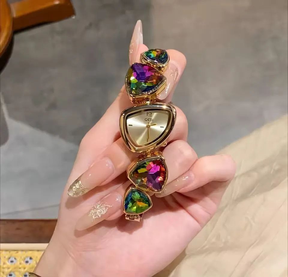 Quartz Watch Irregular Design Dial Watch Watch Fashion Colored High-Level
