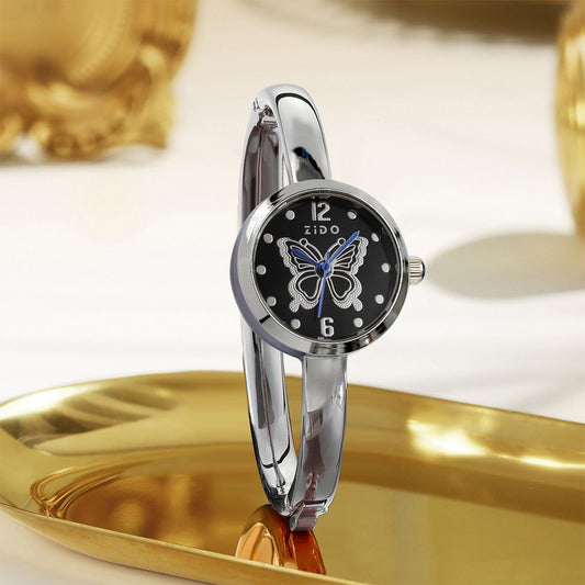 ZIDO brand anti-tarnish butterfly bracelet watches for women