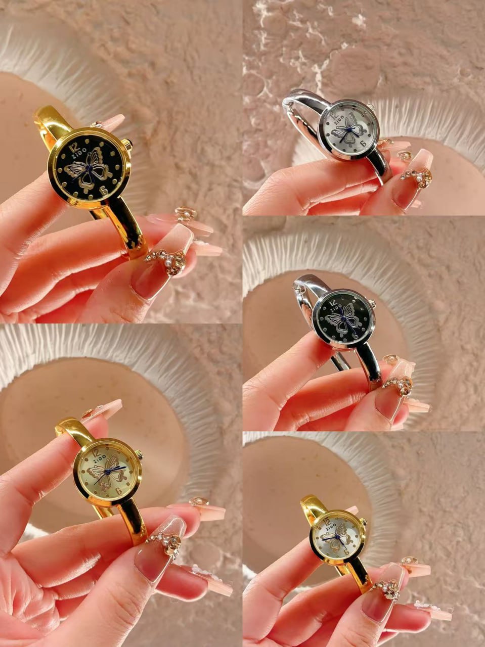 ZIDO brand anti-tarnish butterfly bracelet watches for women
