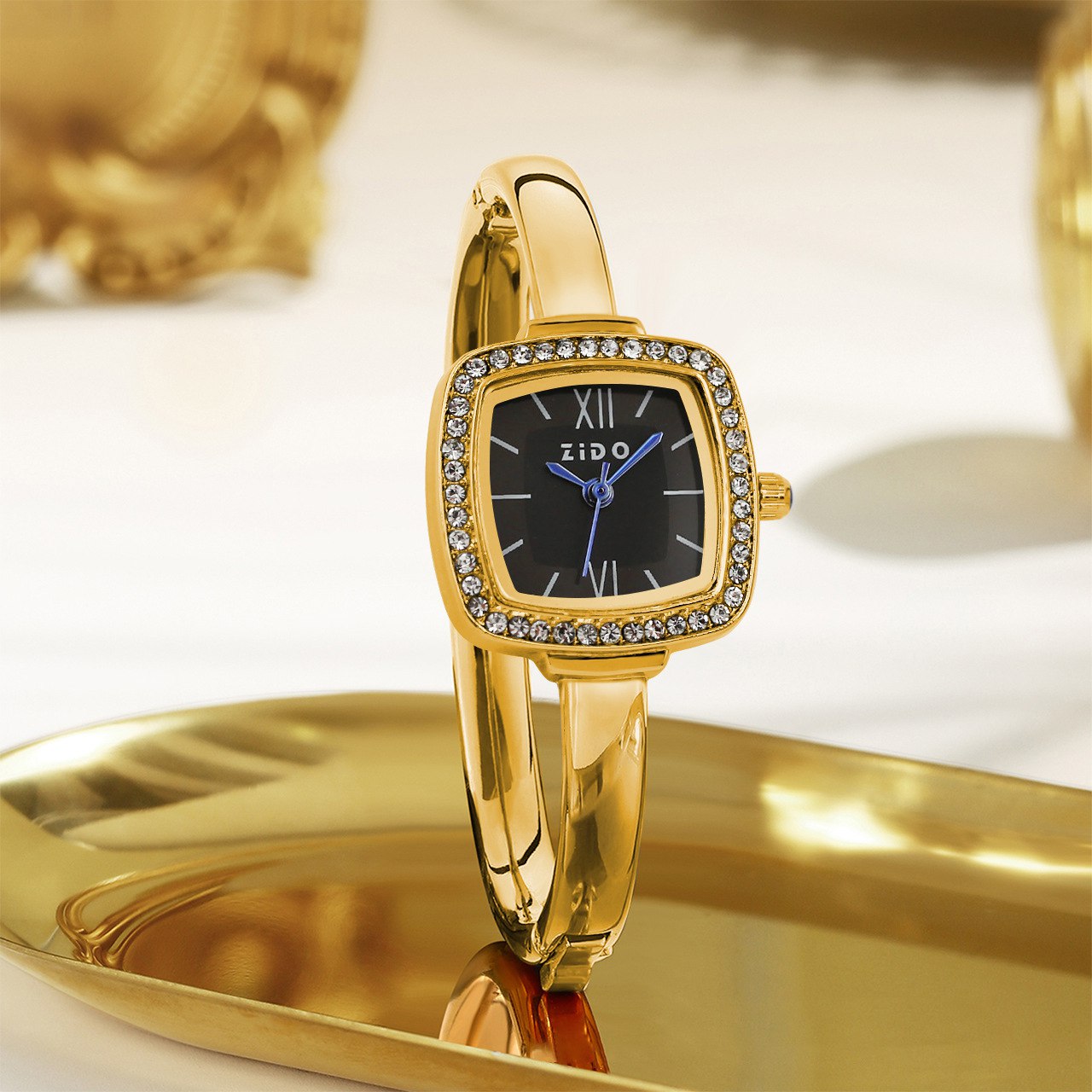 Zido brand women's bangle-style watches
