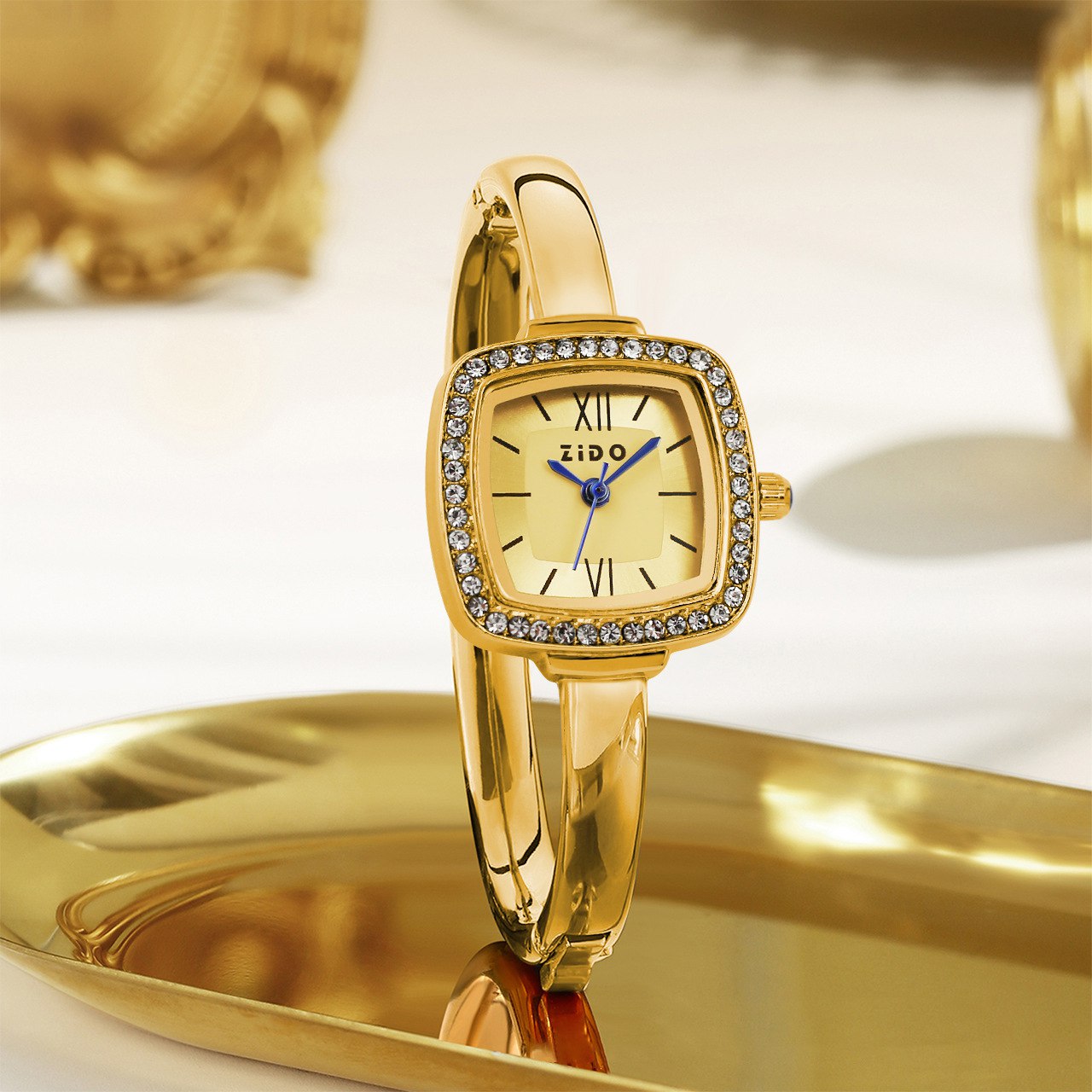 Zido brand women's bangle-style watches