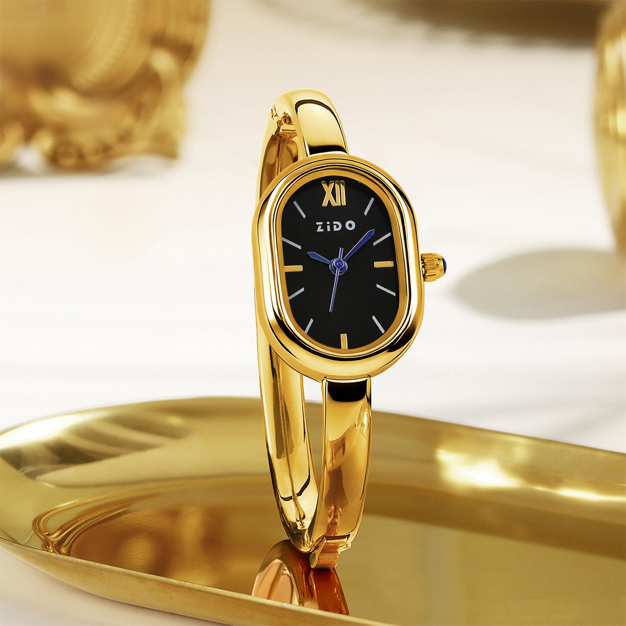 Zido brand women's bangle-style watches