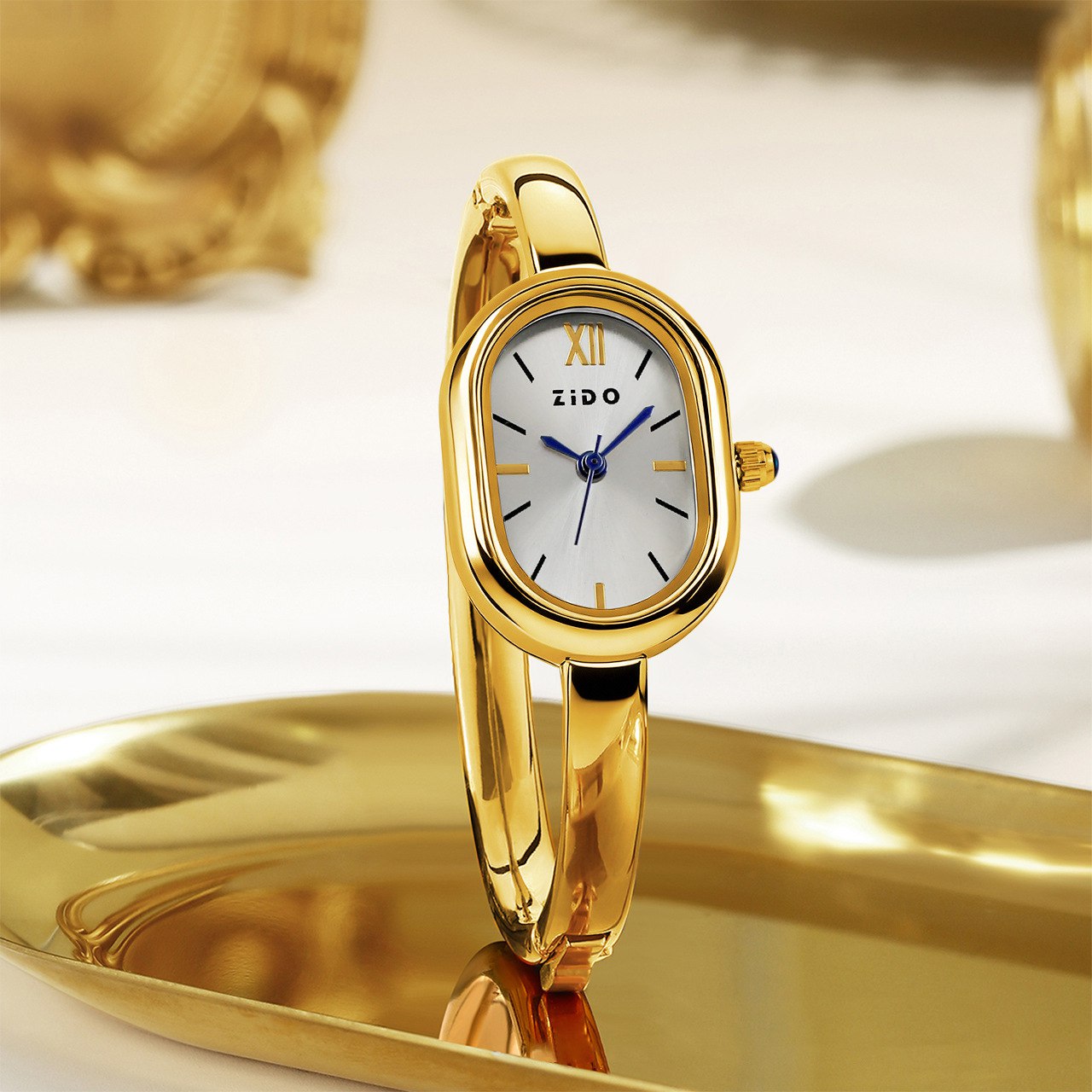 Zido brand women's bangle-style watches