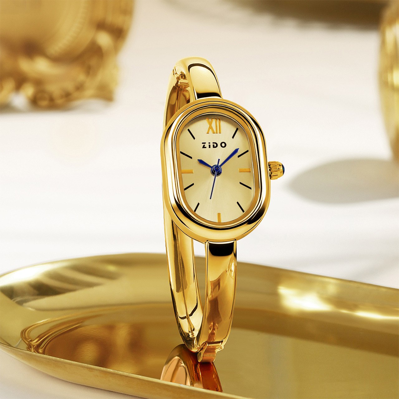 Zido brand women's bangle-style watches