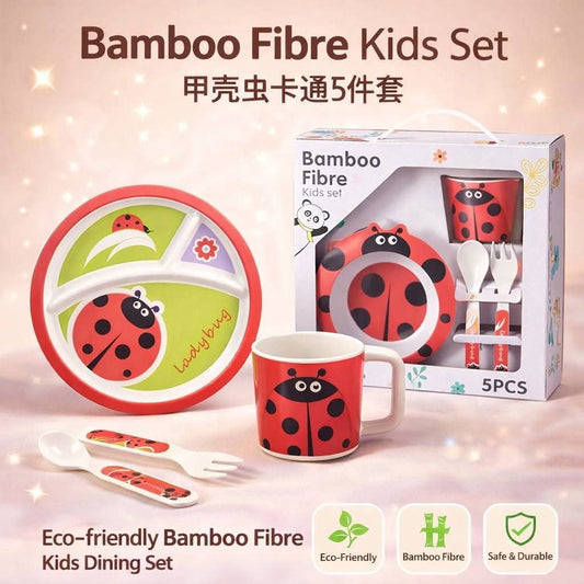 Bamboo Fibre Kids Dining Set