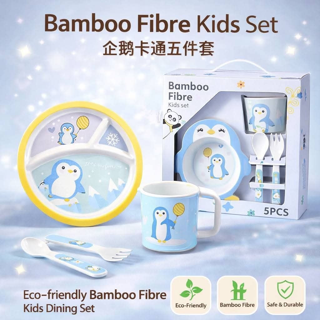 Bamboo Fibre Kids Dining Set