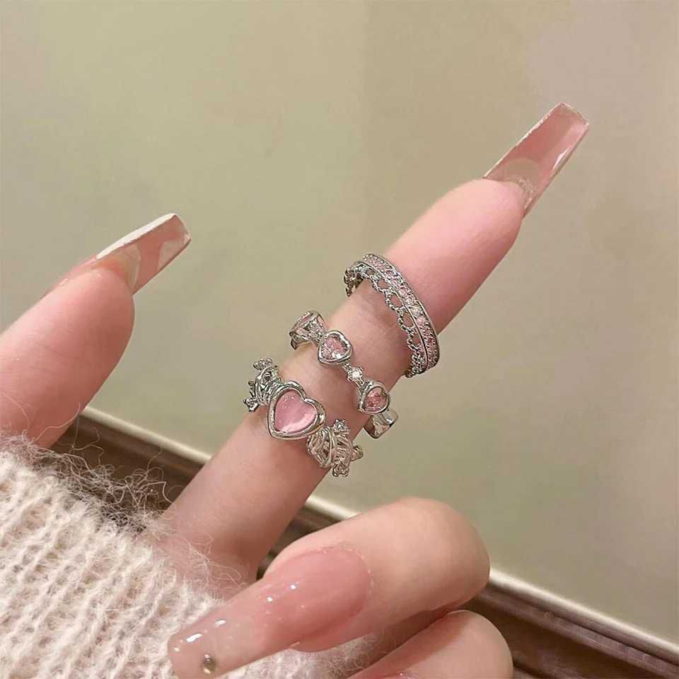 💫✨ 3pcs Bow & Love Finger Ring Set ✨💫