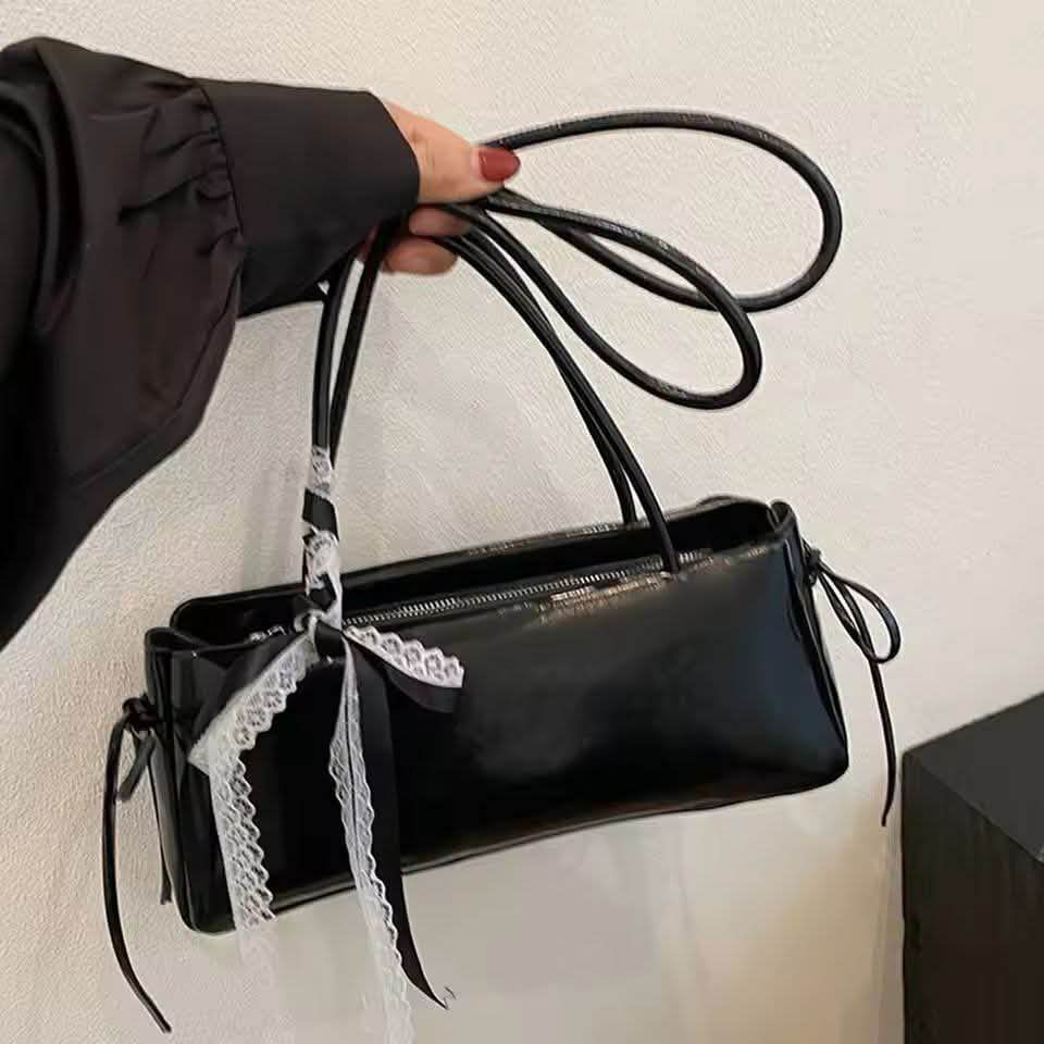 Faionable Knot Single oulder Bag Women's Handbag Underarm Bag Simple Sli Korean Version 2025 New Arrival