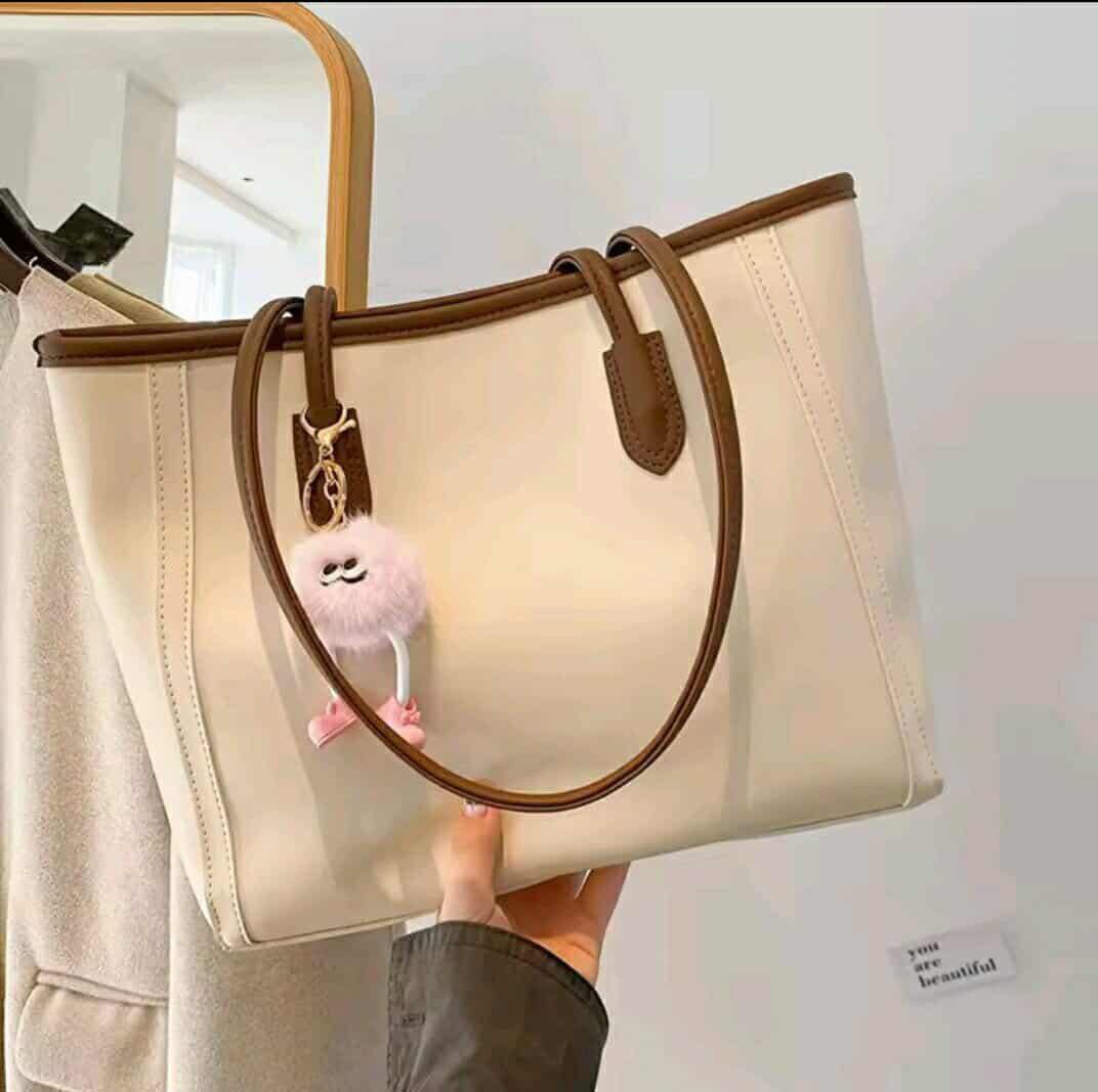 Versatile Shoulder Tote Bag With key Ring