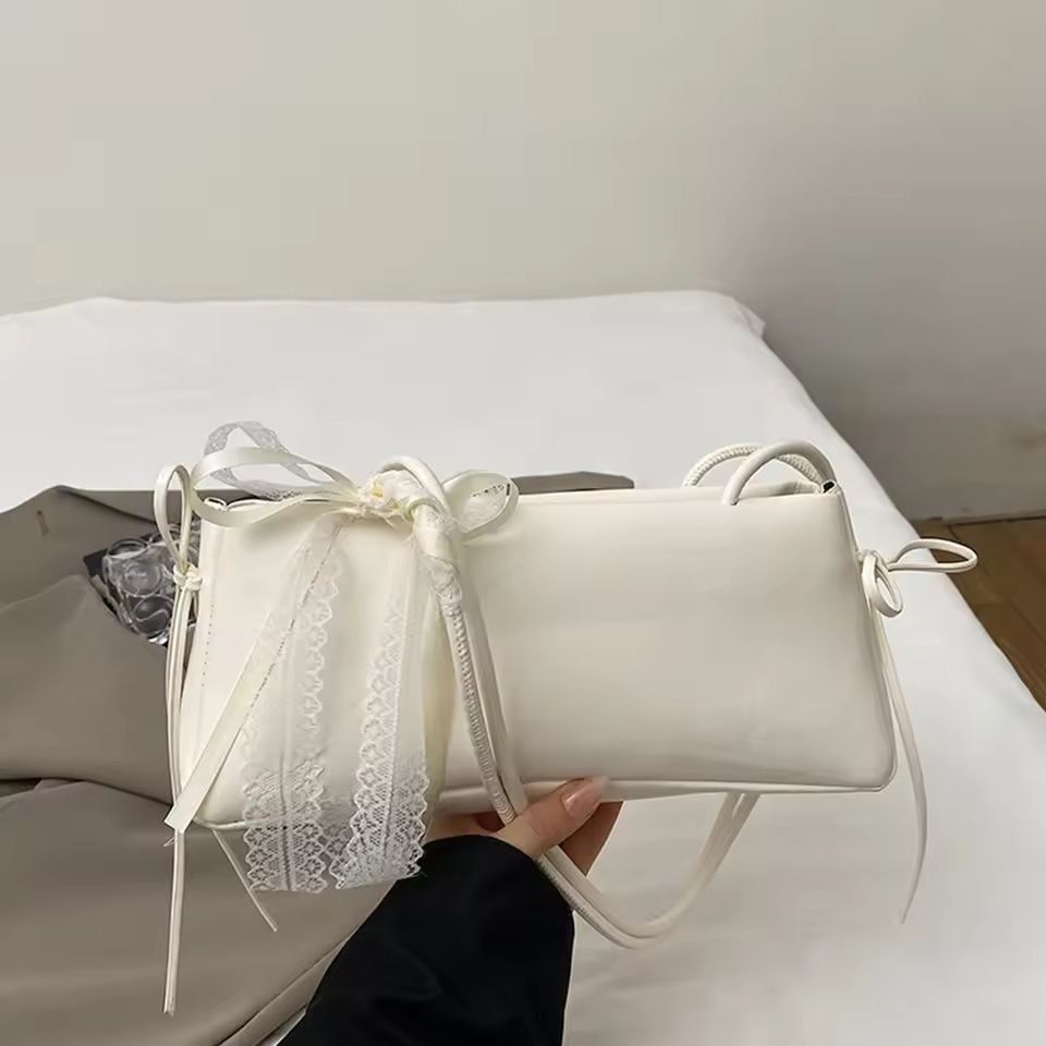 Faionable Knot Single oulder Bag Women's Handbag Underarm Bag Simple Sli Korean Version 2025 New Arrival