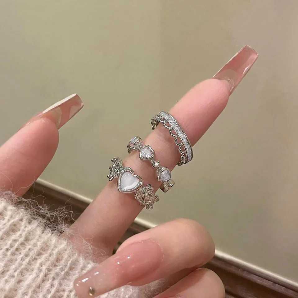 💫✨ 3pcs Bow & Love Finger Ring Set ✨💫