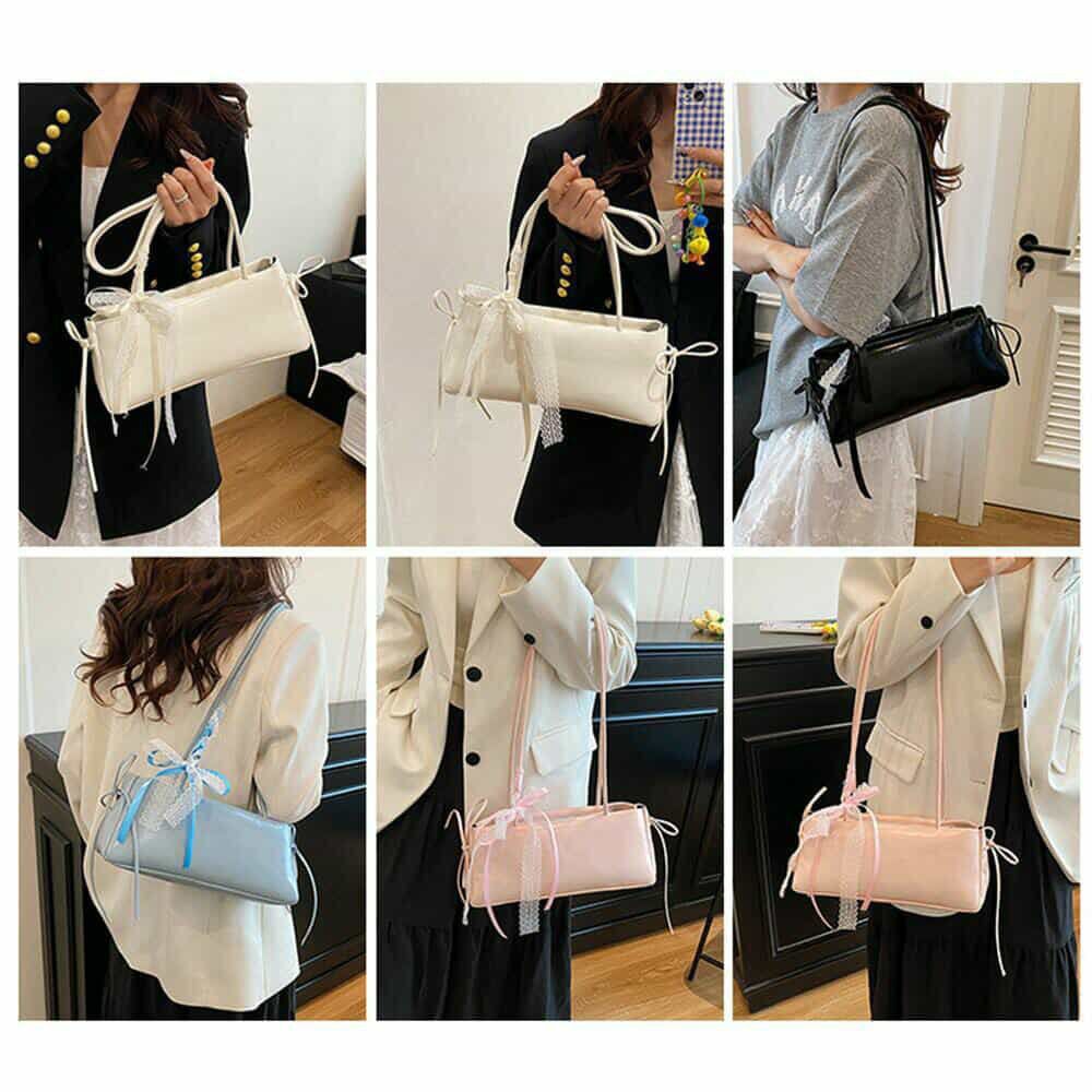 Faionable Knot Single oulder Bag Women's Handbag Underarm Bag Simple Sli Korean Version 2025 New Arrival