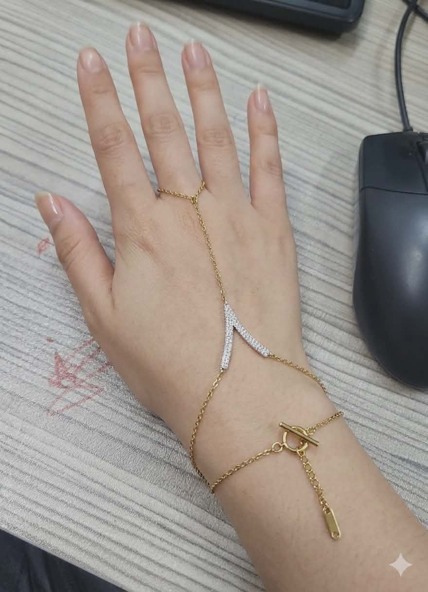 💫✨African Beads Fashion Jewelry Finger Hand Adjustable Slave 2023Chain Bracelet💫✨