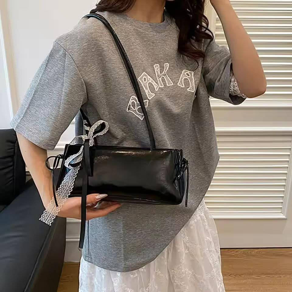 Faionable Knot Single oulder Bag Women's Handbag Underarm Bag Simple Sli Korean Version 2025 New Arrival