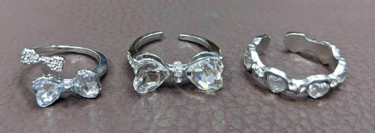 💫✨ 3pcs Bow & Love Finger Ring Set ✨💫